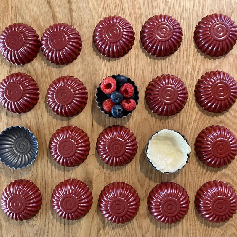 CULIMI Tortelettförmchen 6 cm - Mini Torteletts 20 Stück Förmchen
