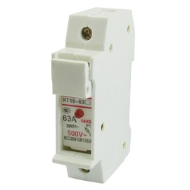 Aexit RT18-63X AC Distribution electrical 380V 63A Single Pole 14x51mm DIN Rail Mount Fuse Holder Base