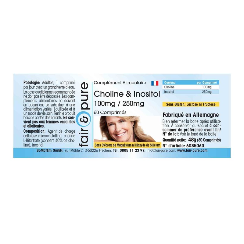 Fair & Pure® - Choline tablets with inositol - choline