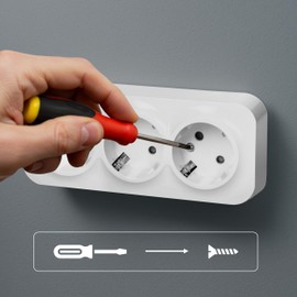 Miratic Wall Socket Surface-Mounted 2P+Z Schuko IP20 (3 Sockets)