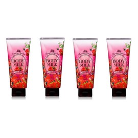 Kose Precious Garden Body Milk (Fairy Berry), 7.1 oz (200 g) x 4 Packs