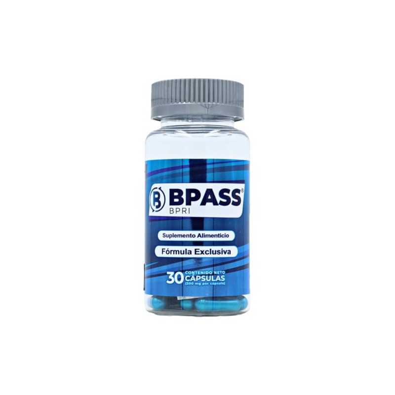 Bpass Azul 30 Cap 500 mg - Nueva Presentacion, misma