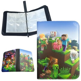 Collector's Album Cards, Minnecraft Scrapbook, Album Cover, Card Sleeves, Photocard Binder, Minnecraft 4 Pockets, 50 Pages, 400 Cards Scrapbook, Trading Card Folder