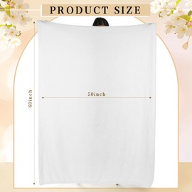 Tinideya 6 Pack Sherpa Fleece Throw Blanket Bulk 50"x 60" Fuzzy Plush Warm Soft Wedding Blankets Lightweight Cozy Sherpa Throw Gift for Women Couch Bed Sofa Yoga Guest Room Decor (White)