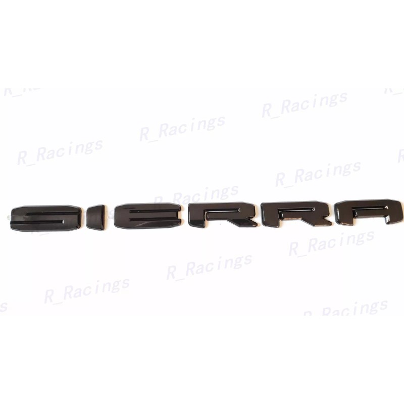 Auto OVERLAY Gloss Black SIERRA HD SLT Emblems Fit 2024+