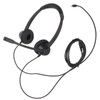 Binaural 3.5mm Business Headset Double Sided Headset with HD Stereo