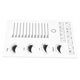 Baluue 1pc Acrylic Eyelash Extension Display Board Professional Grafting Lash Container for Beauty Salons and Home Use Essential Tool for False Eyelash Application and Storage