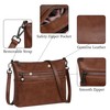 Iswee Genuine Leather Crossbody Bag for Women Purses and Handbags