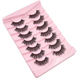 Natural False Lashes Wispy Fake Eyelashes 7 Pairs M102