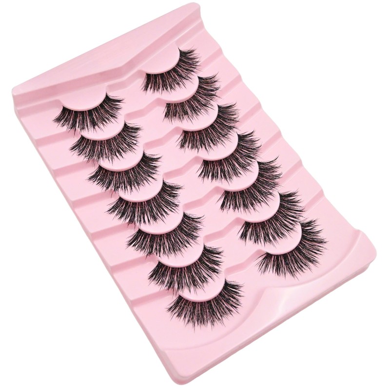 Natural False Lashes Wispy Fake Eyelashes 7 Pairs M102