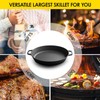 EDGING CASTING Pre-Seasoned Large Cast Iron Skillet 17 Inch, Dual