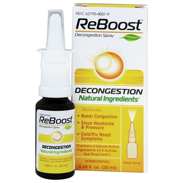 MediNatura ReBoost Decongestion Spray, 0.68 fl oz
