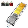 Transparent TYPEC Gen1 SSD Enclosure M.2 NGFF State Hard Drive