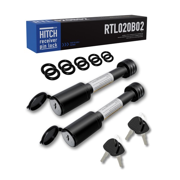 RETRUE RETRUE Trailer Hitch Receiver Pin Lock, Suitable for 2