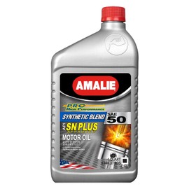 Amalie Oil 160-65656-56 Pro High Performance SAE 50W Synthetic Blend Motor Oil, 1 Quart x 12