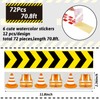 Ireer 72 Pcs Construction Bulletin Board Borders Set Decoration for