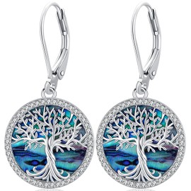 Tree of Life Necklace, Sterling Silver 925, Tree of Life Pendant Chain for Women, Tree of Life Jewellery, Gifts for Women, Girls, Mum, Sterling Silver, No Gemstone