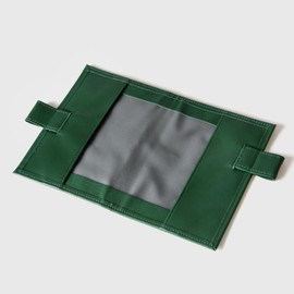 Almost daily planner compatible with paperback size book cover (with pen holder) *Notebook body not included (green)