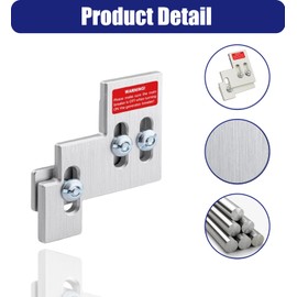 BErzo Generator Interlock Kit Compatible with Square D QO or Homeline 100 or 125 Amp Panels, Horizontal Electrical Interlock Kit, 3/4-7/8 Inches Spacing Between Main and Breaker
