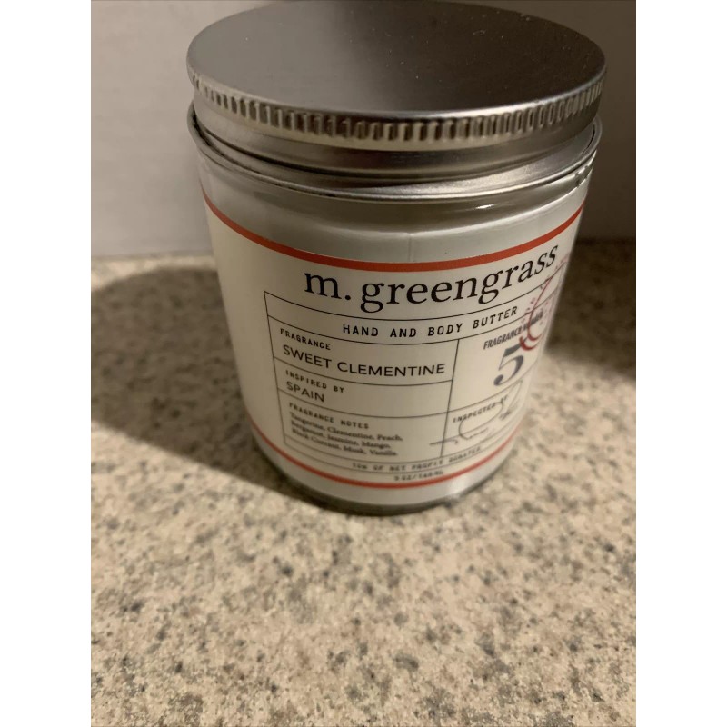 M Greengrass Hand & Body Butter SWEET CLEMENTINE 5 Oz