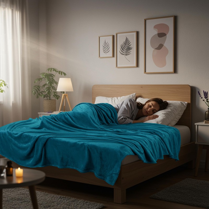Utopia Bedding Utopia Bedding Fleece Blanket King Size Turquoise 300GSM