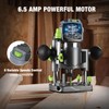 WORKPRO Compact Router Combo Kit, 6.5 Amp Compact Router Fixed