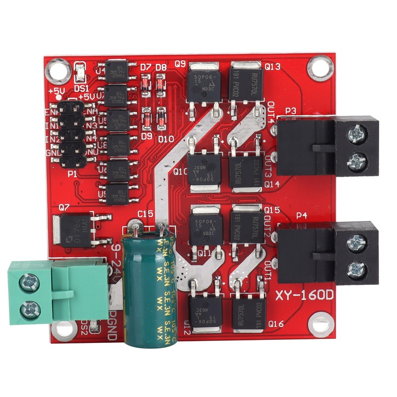 DC Motor Driver Module DC 6.5V‑27V 7A 160W 2 Way