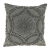 SARO LIFESTYLE Embroidered Mosaic Delight Down Filled Throw Pillow