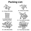 FBSCTMH Engine Bolt Kit Compatible with Electra Glide/Road Glide/Road King/Street