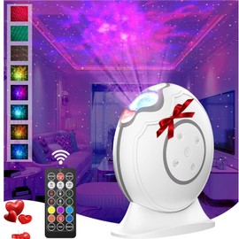 LOFTEK Galaxy Projector Star Projector, 360° Adjustable Night Light Projector with Remote Control&Timer, Rechargeable LED Starry Light Projector for Kids Bedroom Decor, Adult Home Theater, Ceiling