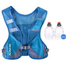 AONIJIE Men Women Ultralight Running Vest Pack Reflective Breathable Hydration Backpack for Hiking Camping Marathon Cycling Race