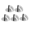 5 Sets Door Stopper Stainless Steel Rubber Door Stop Holder
