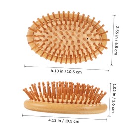 Baluue Scalp Massage Comb Hairbrush for Mens Combs for Hair Shower Hair Brush Mens Hair Brush Scalp Combs for Curly Hair Comb Scalp Scrubber Beige Bamboo