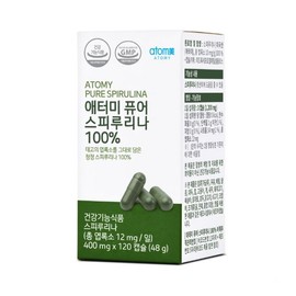 Atomy [Atomy] Pure Spirulina 100% (120 capsules, 40 days’ supply) / [애터미] 퓨어 스피루리나 100% (120캡슐, 40일분)