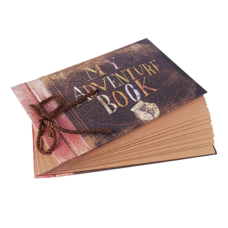 Lobamop Handmade DIY Album Paste Vintage Album My Adventure Book