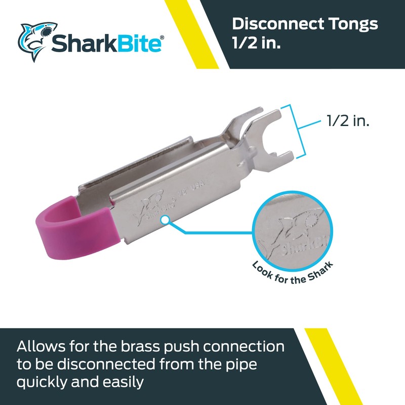 SharkBite 1/2 Inch Disconnect Tongs for Push to Connect Brass