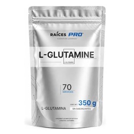 Glutamina En Polvo 350g Aminoácidos L-glutamina Raíces Pro Sin Sabor