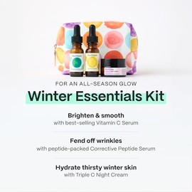 Mad Hippie Skin Care Gift Set for Women - Vitamin C Serum, Vitamin A & Triple C Night Cream + 4 Pillow Packs, Holiday Gift Set, Natural Skin Care Prod