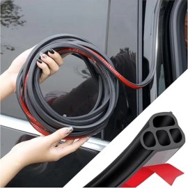 Unbranded 16.4Ft Car Door Seal Strip Automotive Door Soundproofing Weather Stripping Trim