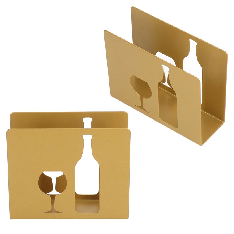 2pcs Stainless Steel Napkin Holder Freestanding Kitchen Restaurant Paper Napkin
