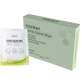 36ct- COCRAY Saline Wipes Relieve Allergy Individual packaging, Cleansing Wipes for Sensitive Skin Eye Lid & Nose