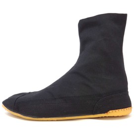 Rikio Ninja Tabi Shoes Low Top Comfort-Cushioned ! Black Jikatabi (25.5cm JP / 8.5 US Women / 7.5 US Men)