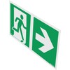 notlok Safety Work Fire Exit Sign, 15 x 30 cm,
