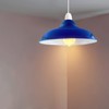 DCVOLTAGE Retro Ceiling Pendant Lamp Shade Navy Blue Metal 32