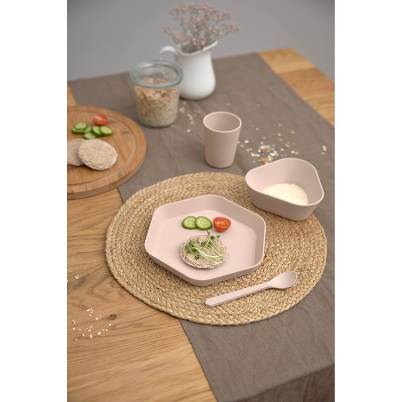 LÄSSIG Children's Bowl without Melamine, BPA-Free, Made from Biocomposite/Bowl Geo,