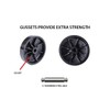2" Wheel Diameter | Black Nylon Swivel Hooded Samson Twin