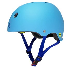 Triple Eight Dual Certified MIPS Bike and Skateboard Helmet, Blue Matte, X-Small/Small