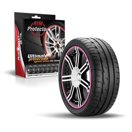 Rim Protector Kit - Pink- Alloy Wheel Rim Guard - Set of 4 Rim Protectors Easy to Install