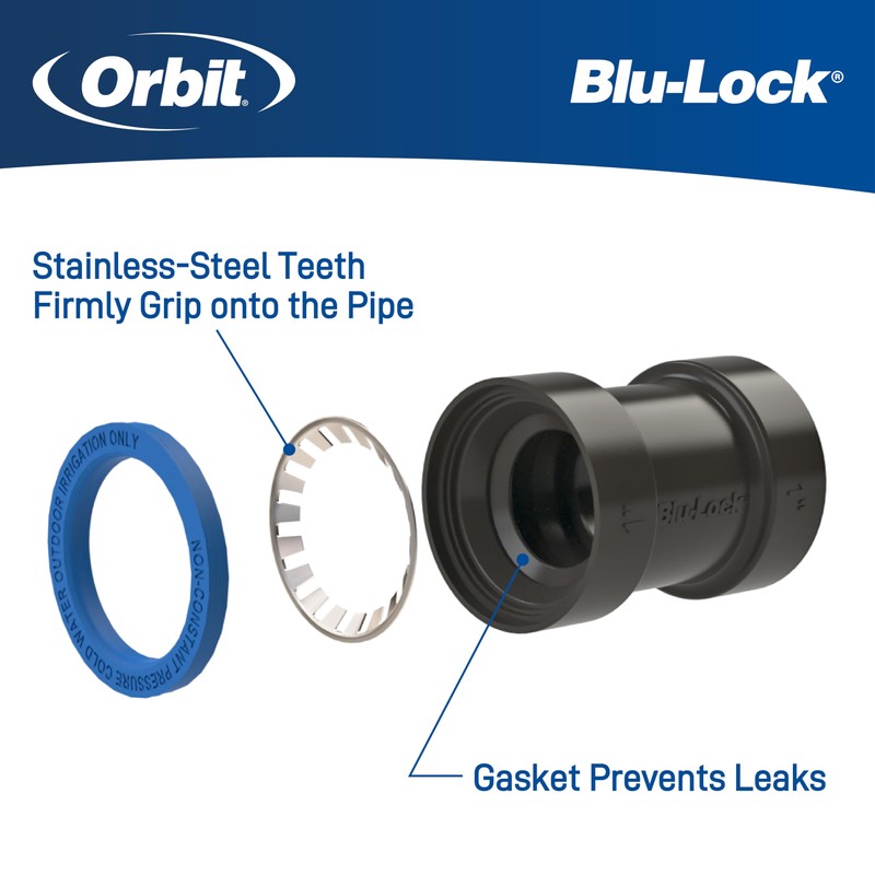 Orbit 31377H - 3/4" x 1/2" Blu-Lock Reducing Coupling
