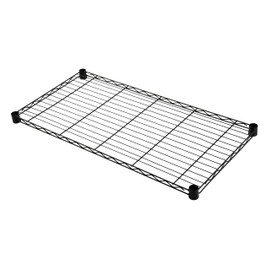 FSE 373-2148BK Wire Shelf, 48"W x 21"D, 600-800 lb. Capacity, Black epoxy Finish, NSF